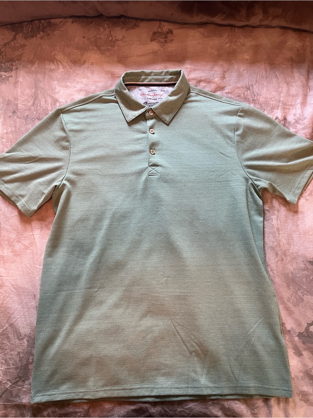 Weatherproof Men's Polo in Sage Green
